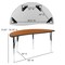 Flash Furniture 86" Oval Wave Oak Table Set-18" Stack Chairs XU-GRP-18CH-A3060CON-60-OAK-T-A-GG - alternate 10